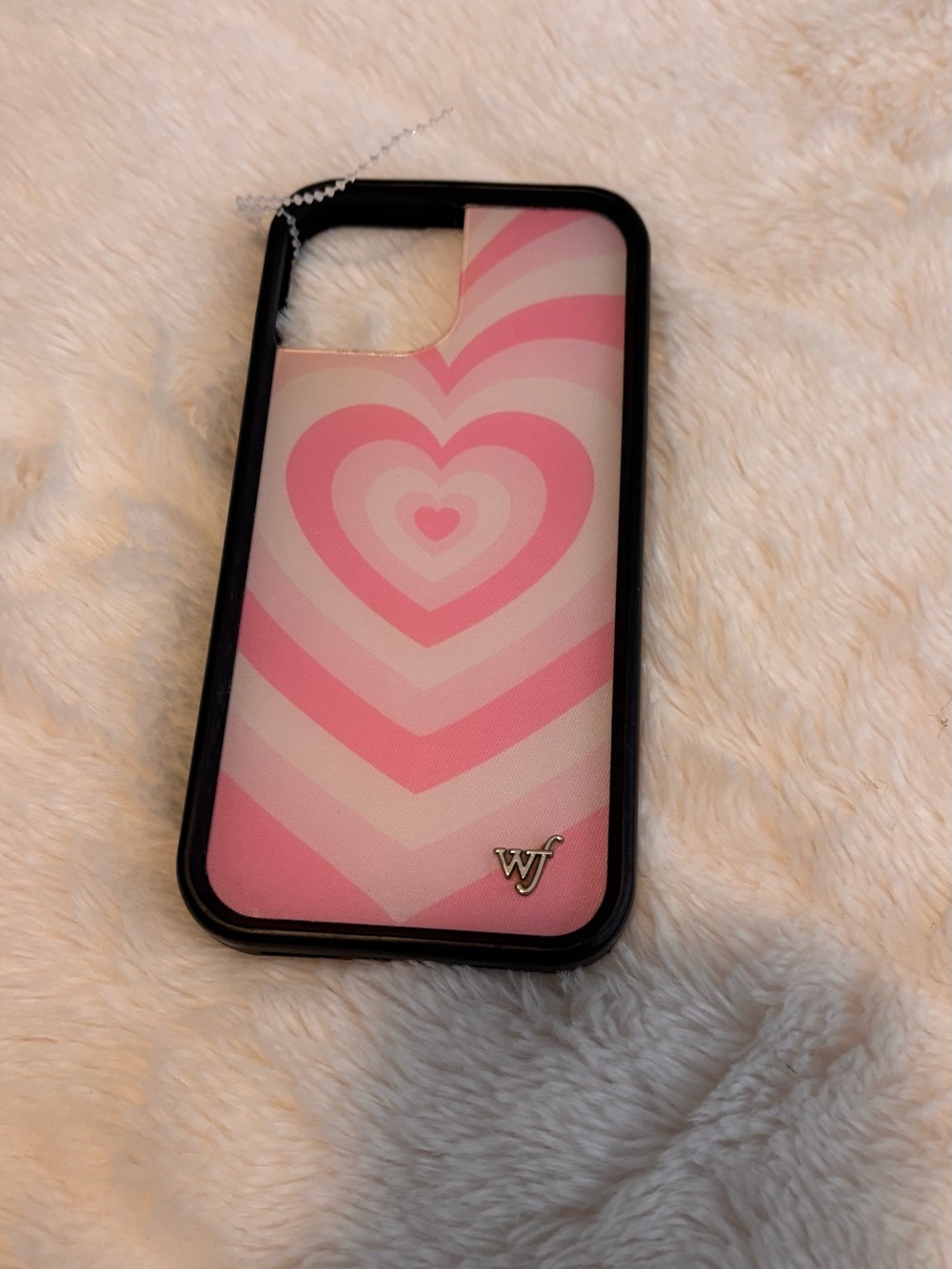 Wildflowers Pink Heart Chevron Phone Case